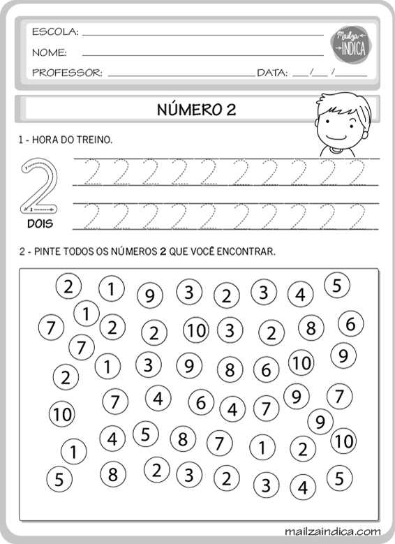 MAILZAINDICA - Atividade do Ensino Fundamental de Matemática