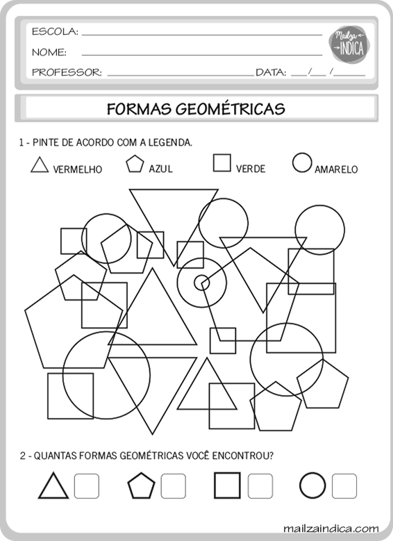 MAILZAINDICA - Atividade do Ensino Fundamental de Matemática