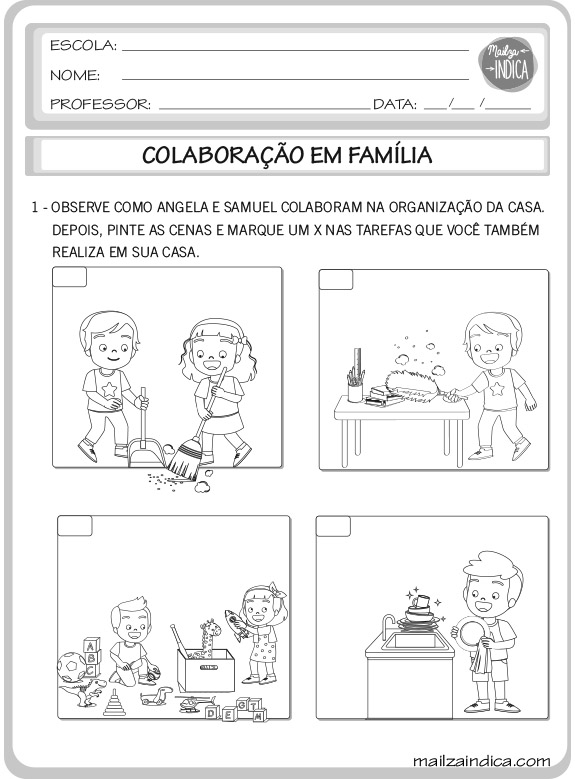 Atividades de História do 1º ano (Ensino Fundamental) - Toda Matéria